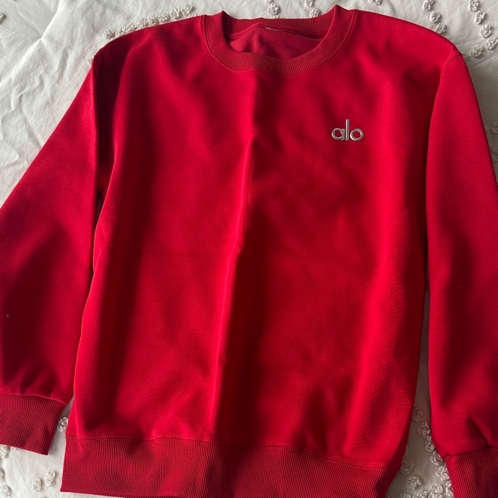 Men's Classic Red Crewneck Sweater